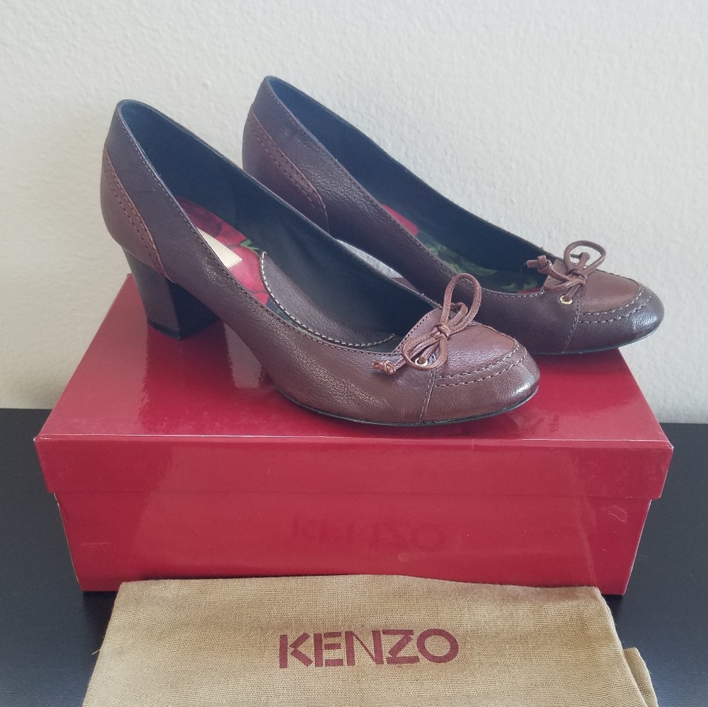 Vintage Kenzo Oxford Bow Heels